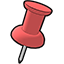 red pushpin