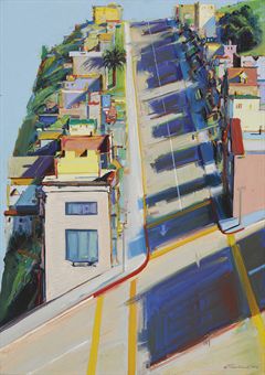 Thiebaud's "Ripley Street Ridge"