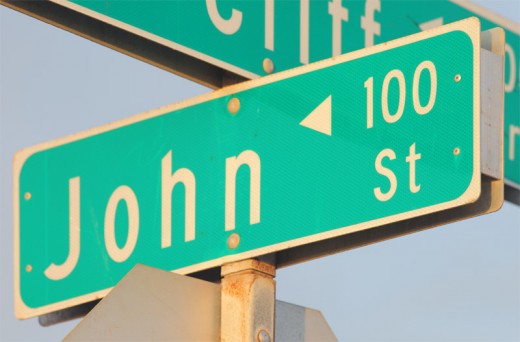 John Street Sign