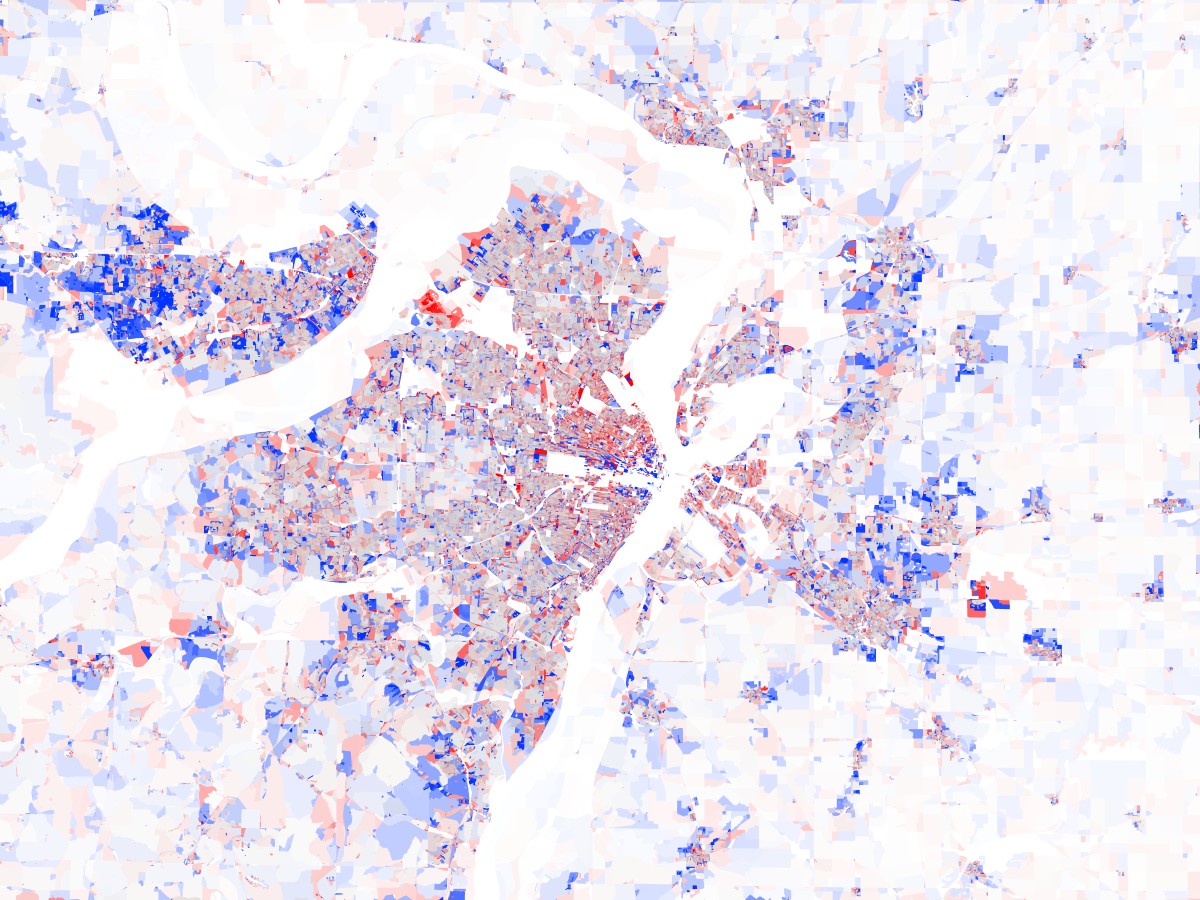 St. Louis, Missouri – Population Change 2000-2010, U.S. Census Data