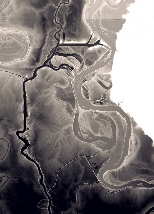 Mississippi Atchafalaya Elevation Map