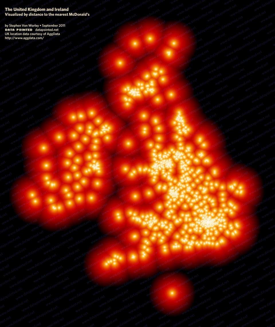 Distance To McDonald's, UK and Ireland