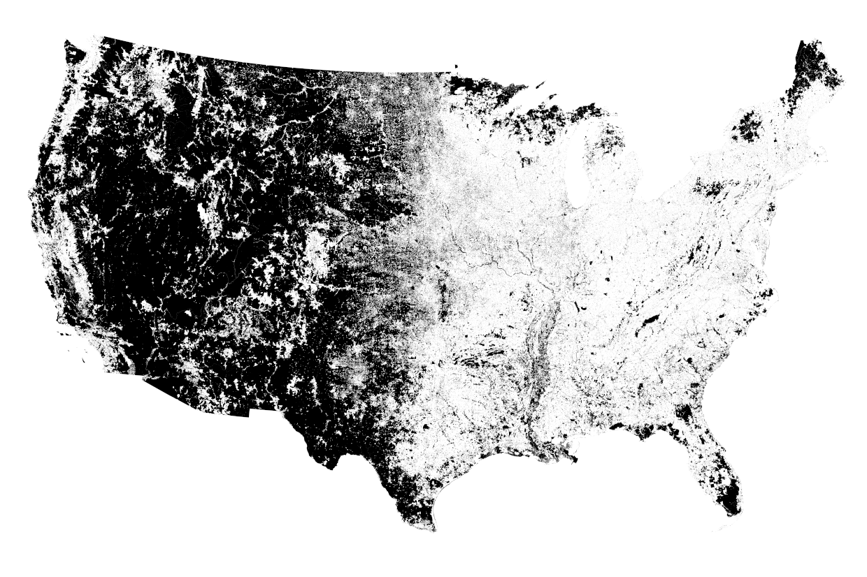 The Mostly Uninhabited U.S.